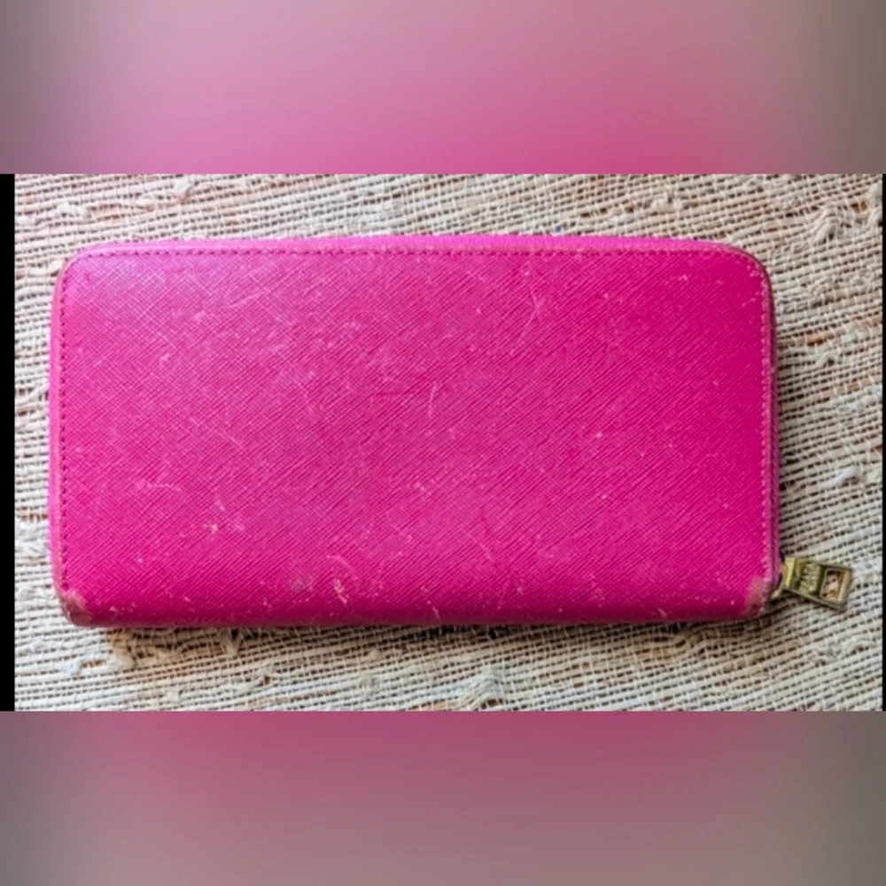 Prada clutch wallet fuchsia